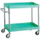 【CAINZ-DASH】トラスコ中山 ツールワゴン フェニックスワゴン 600X400 2段 Φ75ゴム車輪 ヤンググリーン PEW-662-G75-YG【別送品】