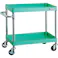 【CAINZ-DASH】トラスコ中山 ツールワゴン フェニックスワゴン 省音 600X400XH600 2段 ヤンググリーン PEW-662-YG【別送品】