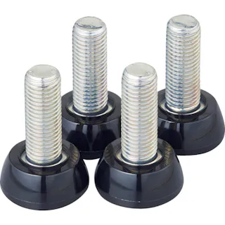 【CAINZ-DASH】トラスコ中山 スチール製ワゴン用アジャスターセット ツールワゴン フェニックスワゴン用 M16 4本入 PEW-M16AJ-SET【別送品】