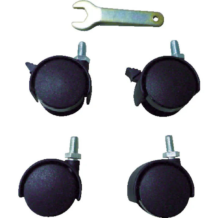 【CAINZ-DASH】トラスコ中山 ELS型補助テーブル用キャスター 4個入Φ40双輪 ELS-40C【別送品】