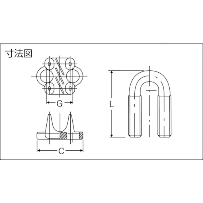 【CAINZ-DASH】トラスコ中山 鍛造ワイヤクリップ 16mm メッキ TWCF-016【別送品】