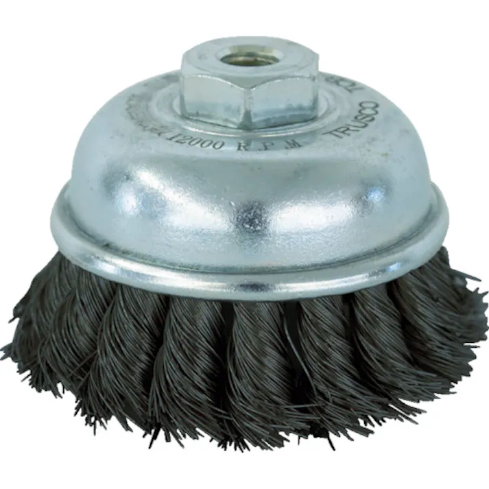 【CAINZ-DASH】トラスコ中山 電動工具用ツイストカップブラシ Φ75 鋼線0.35 TCB-75A【別送品】