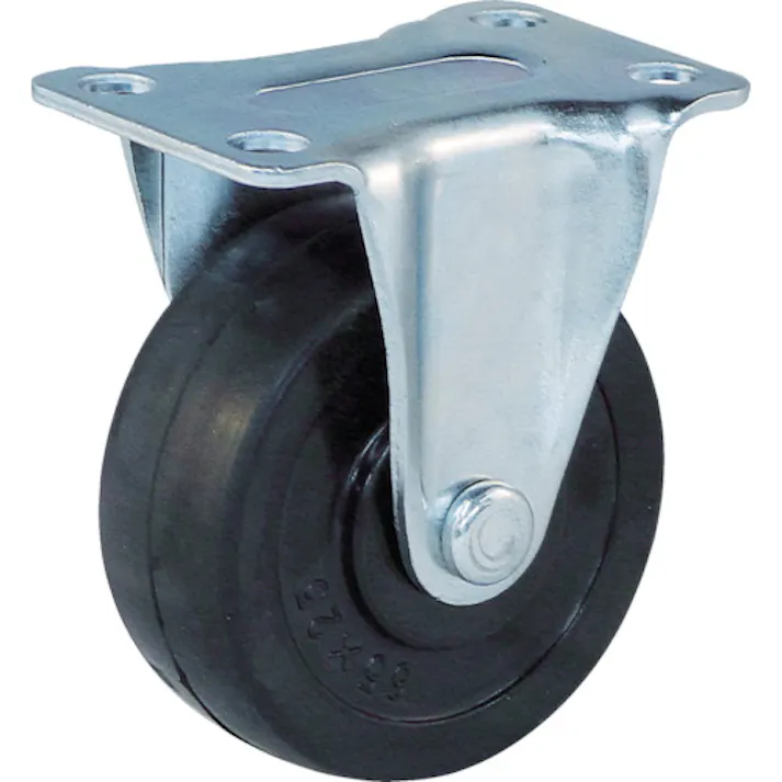 【CAINZ-DASH】トラスコ中山 キャスター TYGシリーズ 固定 ゴム車 32mm TYGK-32【別送品】