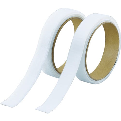 【CAINZ-DASH】トラスコ中山 マジックテープ［［Ｒ下］］セット強粘着２０ｍｍ×１ｍ白（１巻＝１セット） TMSD-20-W【別送品】