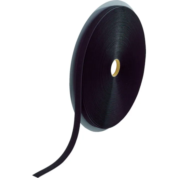 【CAINZ-DASH】トラスコ中山 マジックテープ 縫製用B側 16mm×25m 黒 TMBH-1625-BK【別送品】