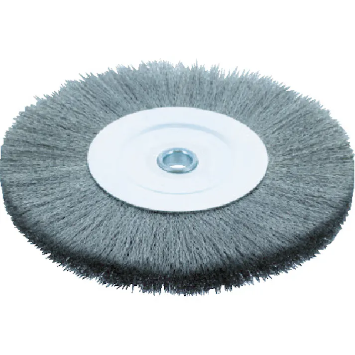 【CAINZ-DASH】トラスコ中山 ホイルブラシ Φ150X12.7(13)mm穴 ステンレス線 線径0.3 TB-6363【別送品】