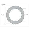 【CAINZ-DASH】トラスコ中山 ガスケット　フランジ内パッキン　５Ｋ　２５Ａ　厚み３．０ｍｍ TFPU-5K25A-30【別送品】