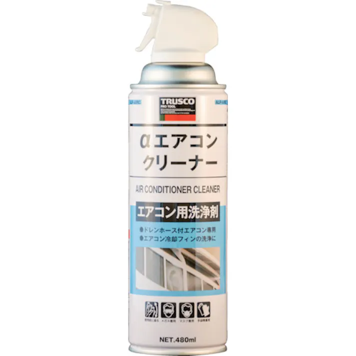 【CAINZ-DASH】トラスコ中山 αエアコンクリーナー 480ml ALP-AIRC【別送品】