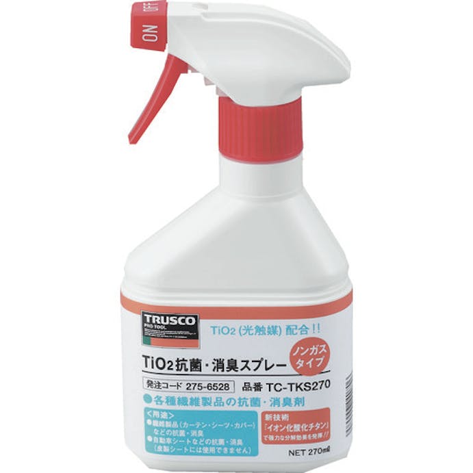 【CAINZ-DASH】トラスコ中山 光触媒ＴｉＯ２抗菌・消臭スプレー　ノンガスタイプ　２７０ｍｌ TC-TKS270【別送品】