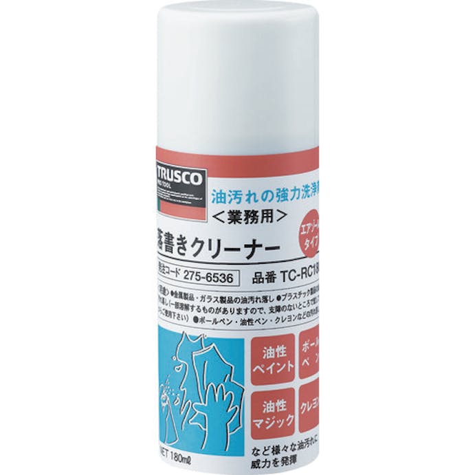 【CAINZ-DASH】トラスコ中山 落書きクリーナー　１８０ｍｌ TC-RC180【別送品】