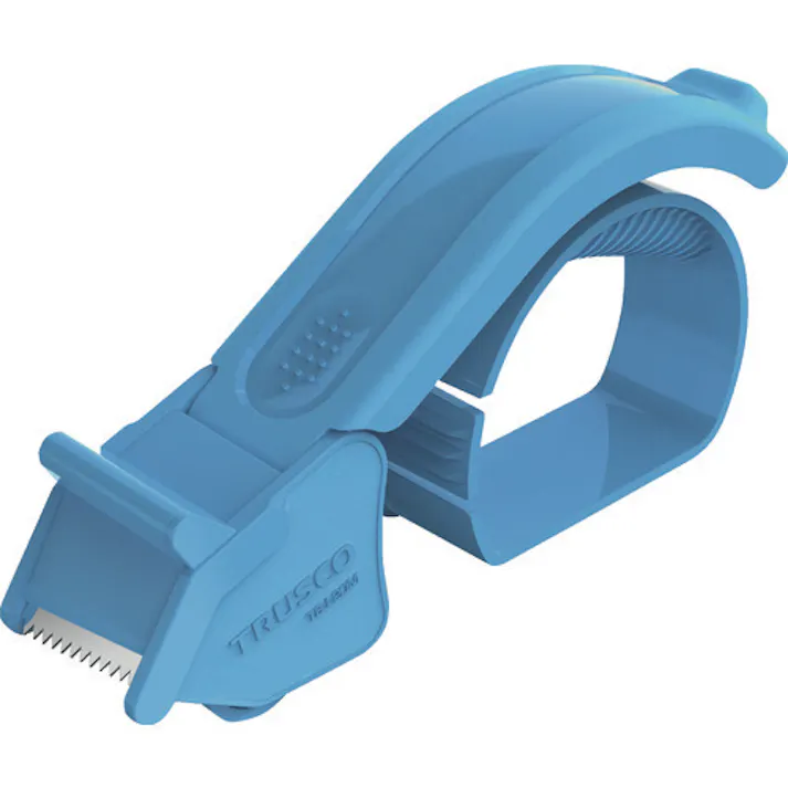 【CAINZ-DASH】トラスコ中山 樹脂製テープカッター スカイブルー色 50ミリ幅 TSJ-50M【別送品】