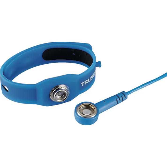 【CAINZ-DASH】トラスコ中山 クリーンルーム用リストストラップ コード有効長1.8m CRWS-A【別送品】