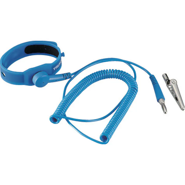 【CAINZ-DASH】トラスコ中山 クリーンルーム用リストストラップ コード有効長3.0m CRWS-B【別送品】