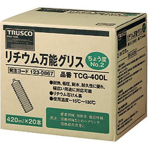 CAINZ-DASH】トラスコ中山 箱売り リチウム万能グリス ＃2 420ml