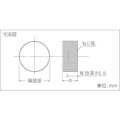 【CAINZ-DASH】トラスコ中山 装飾ナット　縦目ローレット　Ｍ６　Ｐ１．０　Φ１２　１個入 DN-AB310【別送品】