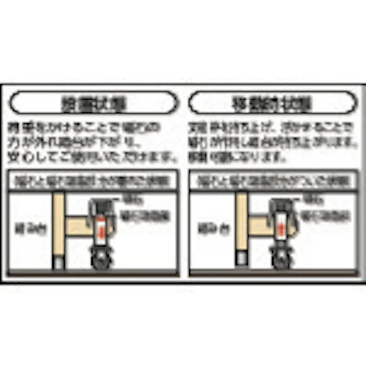 【CAINZ-DASH】トラスコ中山 アルミ製作業用踏台 マグネット保持キャスター付 高さ0.6m2段 TAF-92MG【別送品】