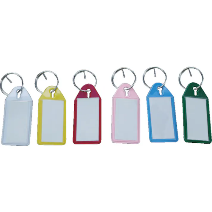 【CAINZ-DASH】トラスコ中山 ソフト名札キーホルダー 黄 50個入 TSNH-50-Y【別送品】