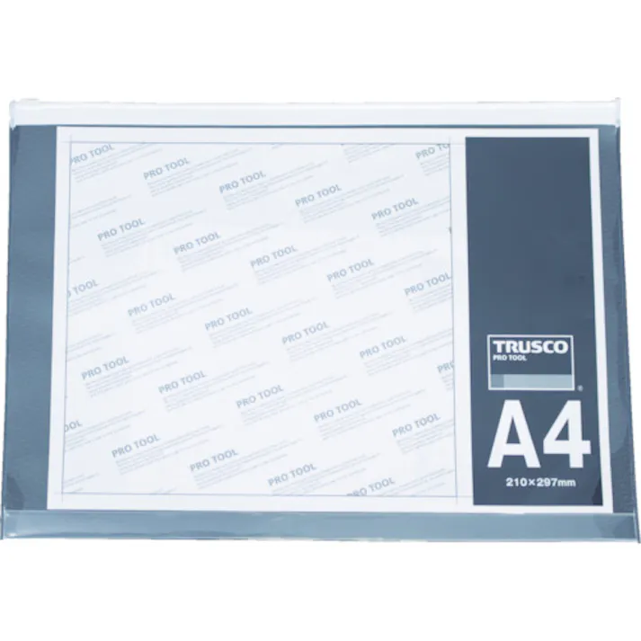 【CAINZ-DASH】トラスコ中山 ファスナー付クリアケース A4 SFC-A4【別送品】