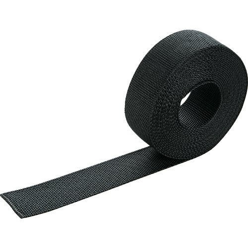 【CAINZ-DASH】トラスコ中山 ナイロン平ベルト　１．６ｔ×３８ｍｍ×５ｍ　黒 TNB385-BK【別送品】