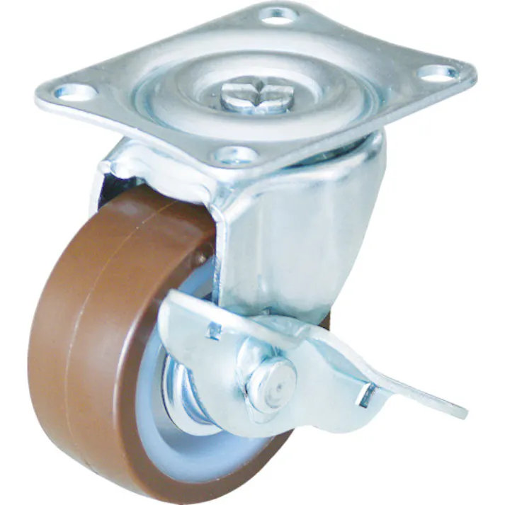 【CAINZ-DASH】トラスコ中山 キャスター TYGシリーズ 自在SP付 ウレタン車 65mm TYGUB-65【別送品】