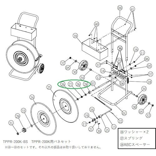 CAINZ-DASH】トラスコ中山 バンドリール（機械用PPバンド用） TPPR