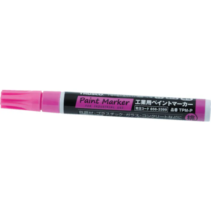 【CAINZ-DASH】トラスコ中山 工業用ペイントマーカー油性中字 桃 TPM-P【別送品】