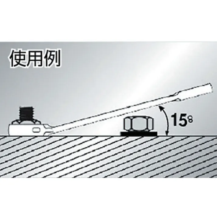 【CAINZ-DASH】トラスコ中山 切替式ギヤレンチ コンビタイプ 10X10 ノンクロム TGRN-10R【別送品】