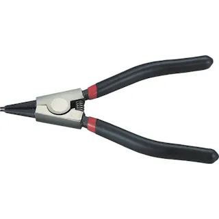 【CAINZ-DASH】トラスコ中山 スナップリングプライヤー 140mm(軸用・直爪) TRP-140SA【別送品】