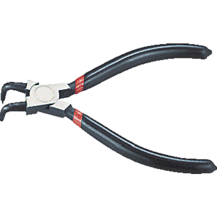 【CAINZ-DASH】トラスコ中山 スナップリングプライヤー 140mm(穴用・曲爪) TRP-140HB【別送品】