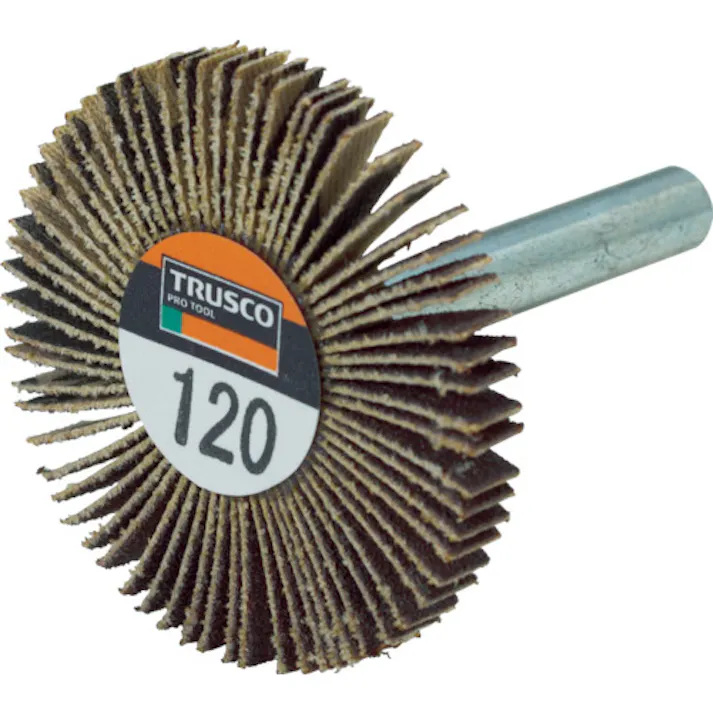 【CAINZ-DASH】トラスコ中山 薄型フラップホイール 40X5X6 #120 5個入 UF4005-120【別送品】