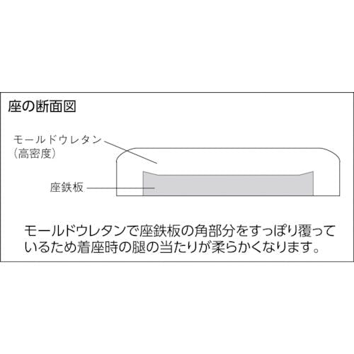 CAINZ-DASH】トラスコ中山 導電作業チェア 背もたれあり 黒 ECC-2-BK