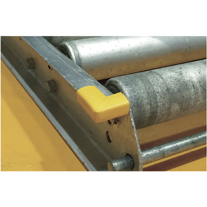 【CAINZ-DASH】トラスコ中山 安心クッション はさみこみ型 コーナー用 幅9mm イエロー TAC-149Y【別送品】