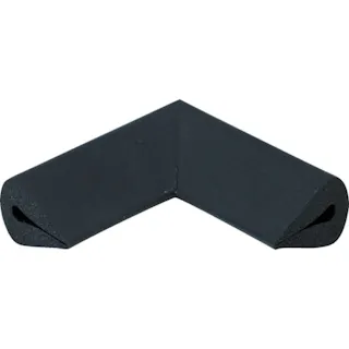 【CAINZ-DASH】トラスコ中山 安心クッション はさみこみ型 コーナー用 幅15mm ブラック TAC-154BK【別送品】