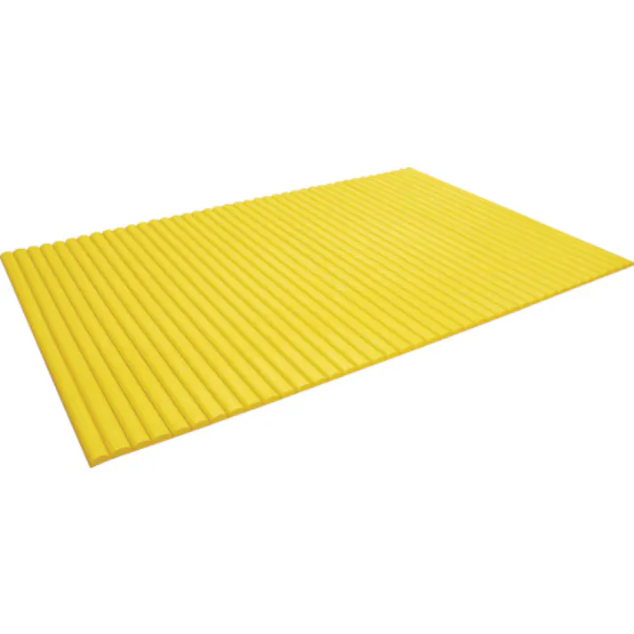 【CAINZ-DASH】トラスコ中山 ジャバラマット 粘着付き 1200X1800mm イエロー TNC-1218NT-Y【別送品】