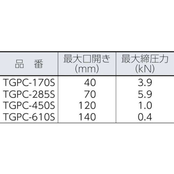 【CAINZ-DASH】トラスコ中山 自在金具付　Ｃ型グリッププライヤー　４５０ｍｍ TGPC-450S【別送品】