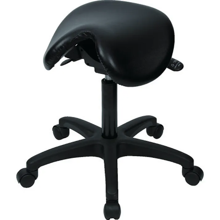 【CAINZ-DASH】トラスコ中山 作業用チェア サドル型 角度調整機能付 Φ570XH570-760 WCS-570【別送品】