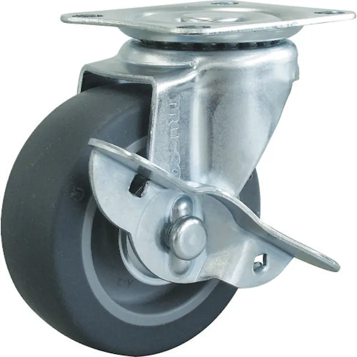 【CAINZ-DASH】トラスコ中山 キャスター TYSシリーズ 自在 SP付 エラストマー車75mm TYSELB-75【別送品】