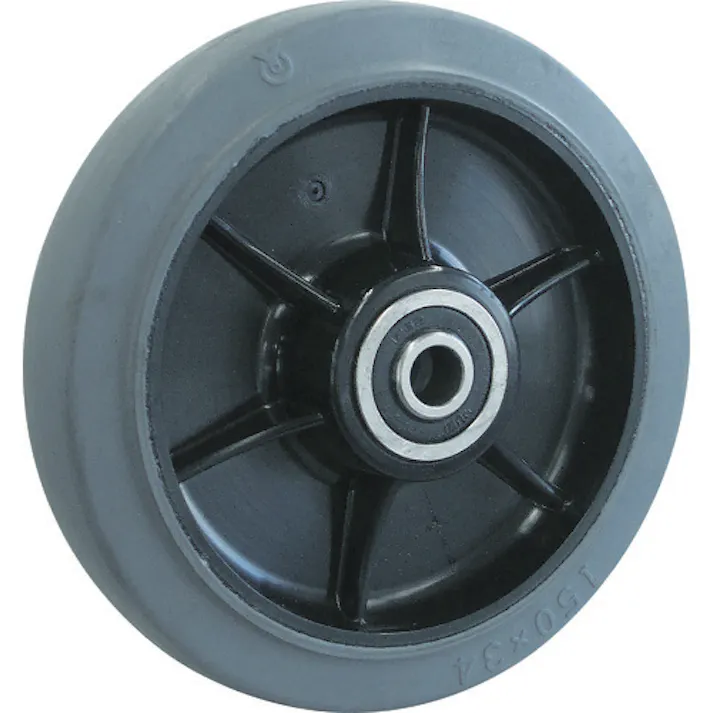 【CAINZ-DASH】トラスコ中山 キャスター TYSシリーズ 車輪のみ グレーゴム 150Φ TYSW-150G【別送品】