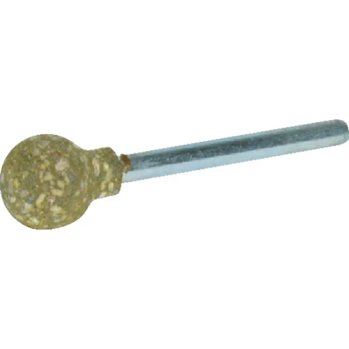 【CAINZ-DASH】トラスコ中山 ゴム軸付砥石 球型 Φ8X軸3 220# 10本入 KI2208RF【別送品】