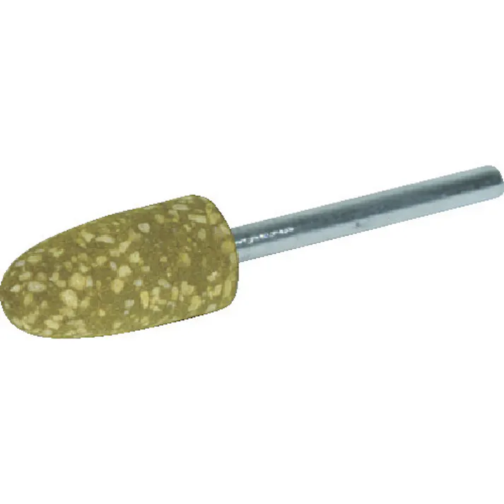 【CAINZ-DASH】トラスコ中山 ゴム軸付砥石 砲弾型 Φ10X幅20X軸3 220# 10本入 KI2210HF【別送品】