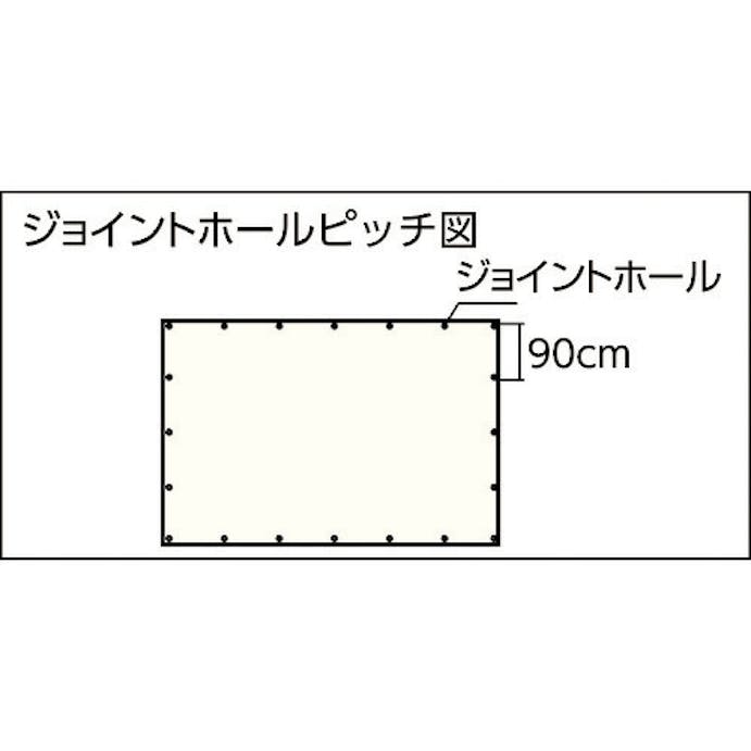 【CAINZ-DASH】トラスコ中山 ブル－シート＃２２００　耐久期間２年　幅１．８ｍＸ長さ１．８ｍ TP2-1818B【別送品】