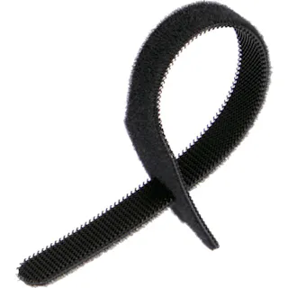 【CAINZ-DASH】トラスコ中山 マジックバンド 耐候性 ストラップ 20cm 黒 (4本入) MKSW-2520-BK【別送品】