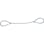 【CAINZ-DASH】トラスコ中山 ワイヤーロープスリング　Ａタイプ　アルミロック　１２ｍｍＸ２ｍ TWAL-12S2【別送品】