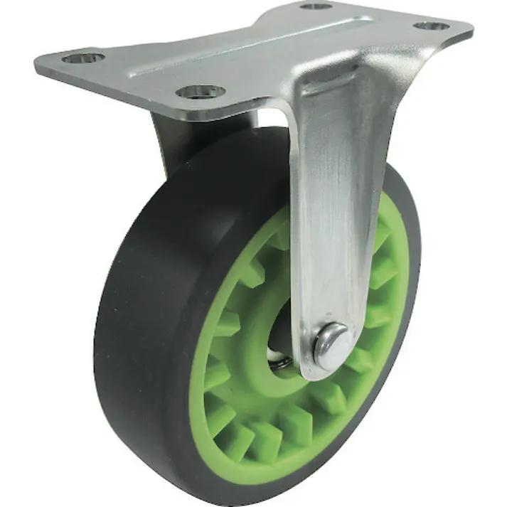 【CAINZ-DASH】トラスコ中山 こまわり君Weego専用 省音固定G付きキャスターφ75 ライトグ TYER-75ELGB-WC-LGN【別送品】