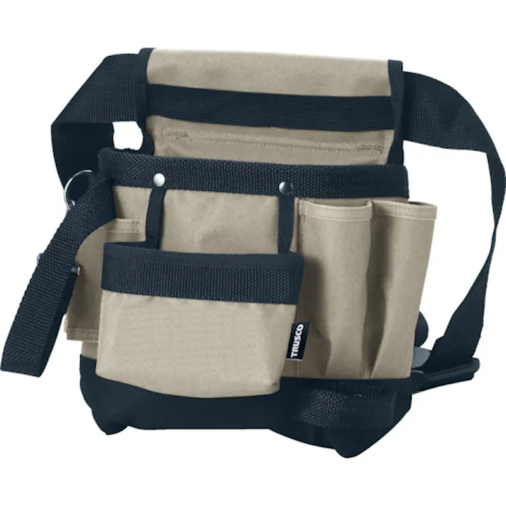 【CAINZ-DASH】トラスコ中山 ツールバッグ ツールホルスター 5ポケット ブラック色 TTH-200-BK【別送品】