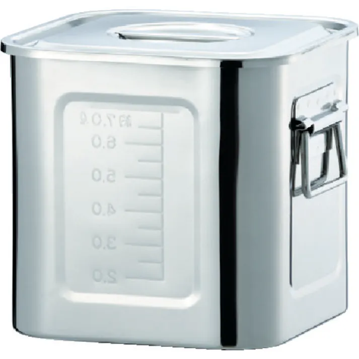 【CAINZ-DASH】トラスコ中山 ステンレス角タンク 12.6L 240 取手付 T-FC-9【別送品】