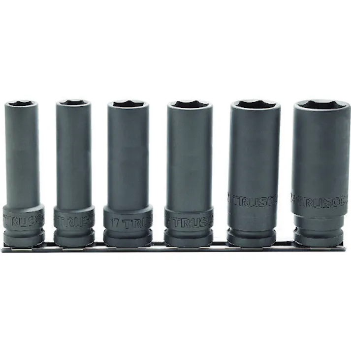 【CAINZ-DASH】トラスコ中山 インパクト用超ロングソケットセット 長さ100mm T4-6SL-100-SET【別送品】