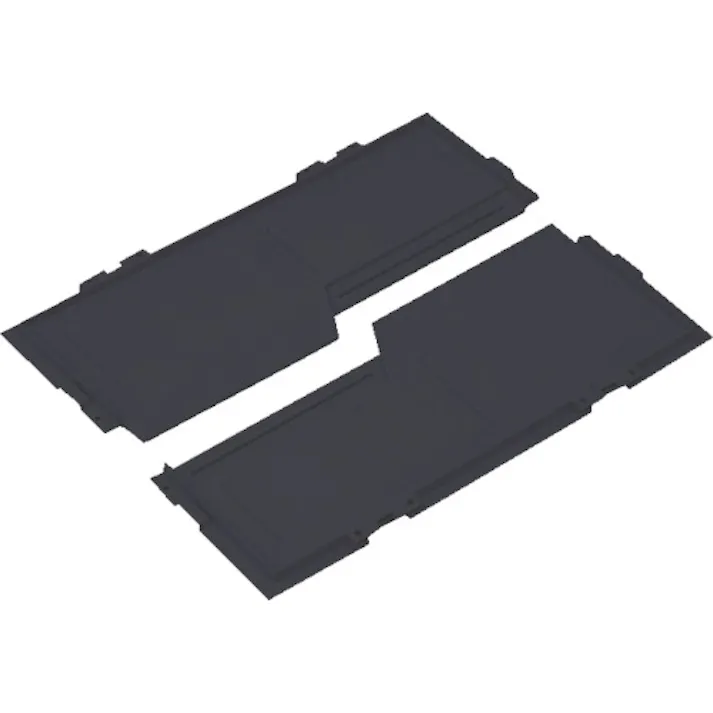 【CAINZ-DASH】トラスコ中山 導電性オリコンCR-S50/40/30EA兼用両開きフタ 黒 CR-D2F-EA【別送品】