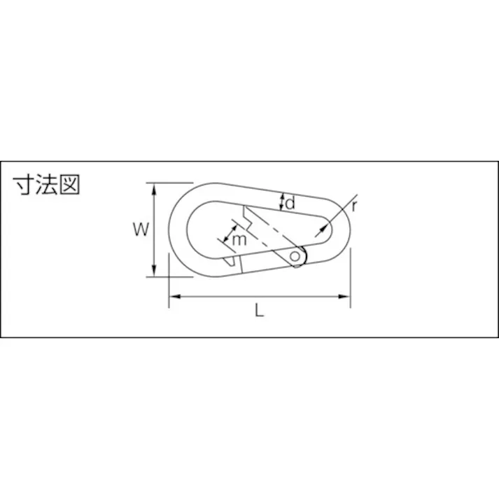【CAINZ-DASH】トラスコ中山 国産ステンレスカラビナハーケン NS型 10X110mm TSKH-10NS【別送品】