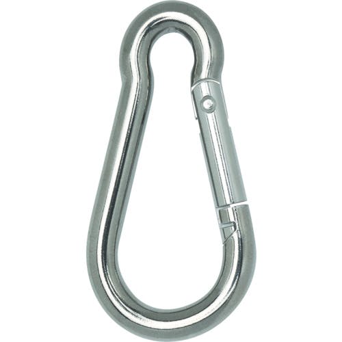 トラスコ中山 国産ステンレスカラビナハーケン B型 6X60mm TSKH-6B フック(荷役金具) トラスコ中山 国産ステンレスカラビナハーケン B型 6X60mm TSKH-6B フック(荷役金具)